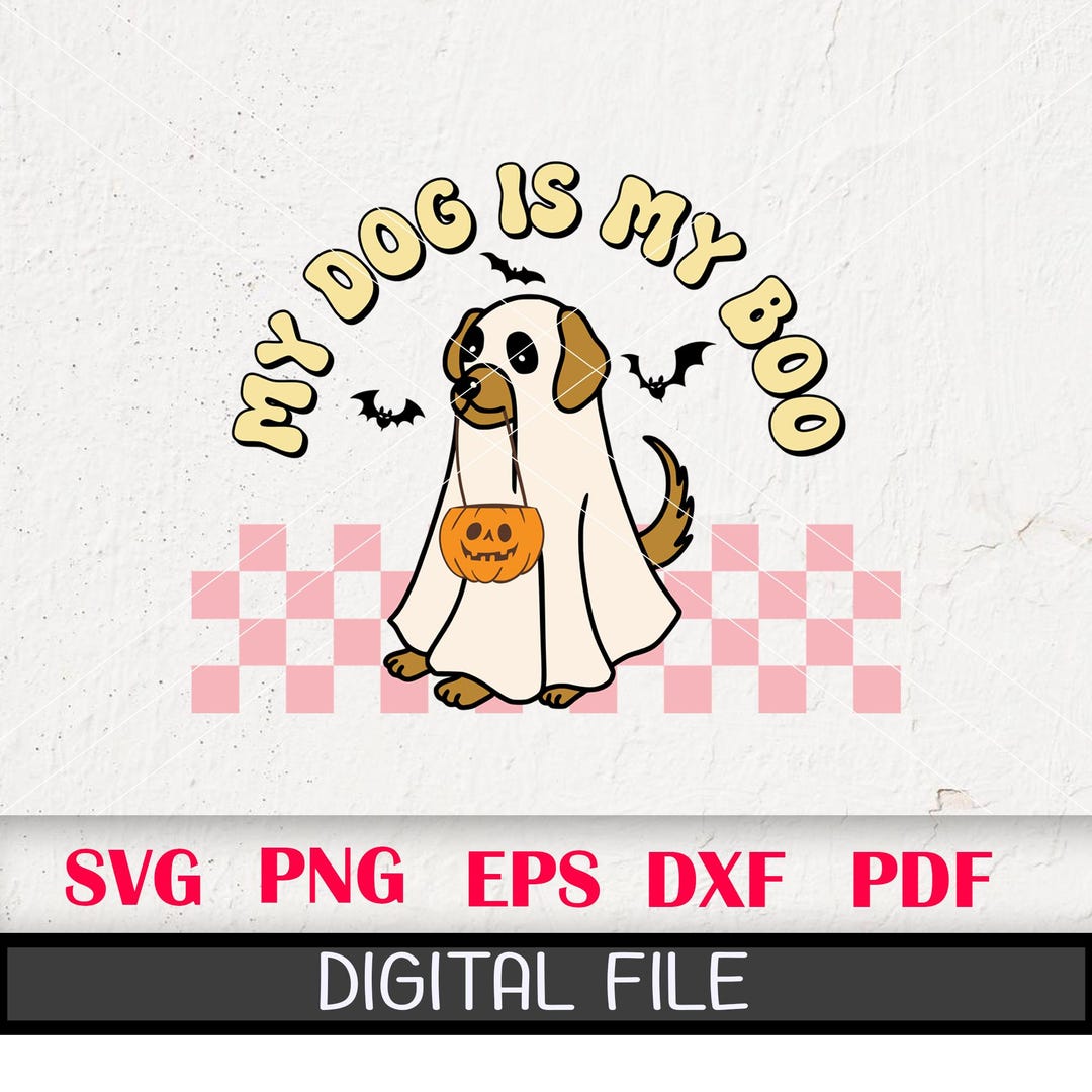 Dog Ghost Halloween SVG: Spooky Season Clip Art (digital Files) - Etsy