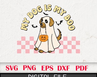 Dog Ghost Halloween SVG: Spooky Season Clip Art (Digital Files)