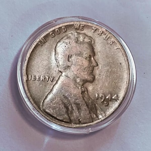 1944 D Steel Whitzen Penny Cent: Lincoln US Coin Gedenkmünze