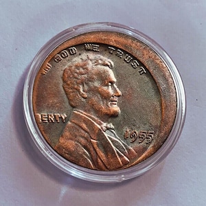 Pièce commémorative rare erreur Lincoln Penny double coin 1955