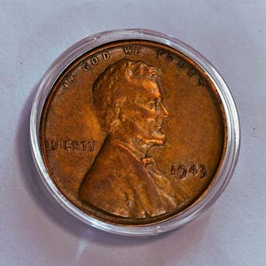 1943 Lincoln Copper Cent Commemorative coin Collectible US Coin