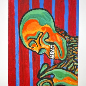 11&quot; x 14&quot; Giclee Print of Original Artwork - Skeleton