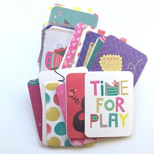 Ludique - 3 x 4 cartes Project Life, cartes pour carnet de notes, scrapbooking, agendas, PL