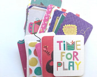 Playful - 3x4 Project Life Cards, Journal Cards, Scrapbook, Planners, PL