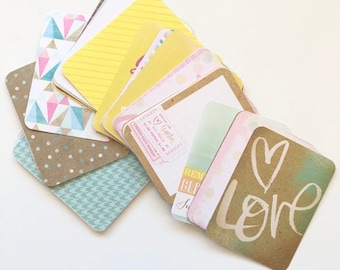 Heidi Swapp Dreamy Edition - Project Life Cards, 3x4 Journaling Cards, Planners, Pen Pals, Scrapbooking, Smash Book