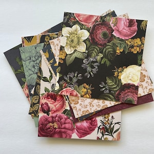 Floral Couture - 6x6 Paper Pack, Romantic, Pen Pals, Card Stock, Mini Albums, Card Making, Journals