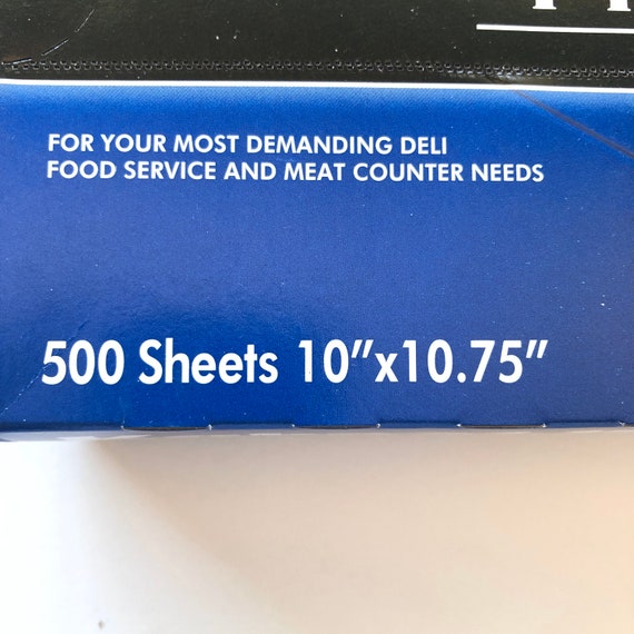 Dixie Kabnet Wax Heavyweight Premium Dry Wax Paper Box of 500 Sheets,  10x10.75, Gelli Plate Printing, Art Journaling, Deli Paper 