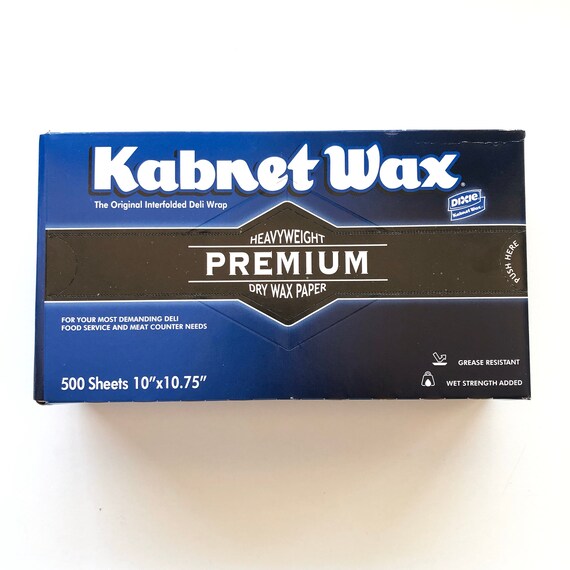 Dixie Kabnet Wax Heavyweight Premium Dry Wax Paper Box of 500 Sheets,  10x10.75, Gelli Plate Printing, Art Journaling, Deli Paper 