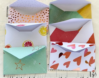 Sunchaser - Mini Envelopes, Set of 6, Heidi Swapp, Pen Pals, Gift Cards