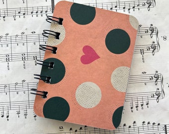 Heart - Mini Jotter, Mini Notebook, Gift, Pen Pals