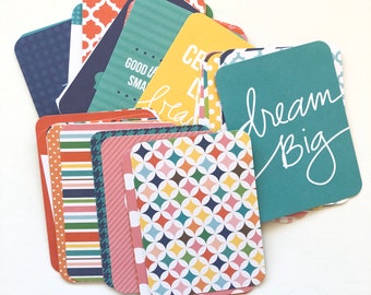 Edición Aqua - Tarjetas Project Life, 3x4, Tarjetas para diario, Amigos por correspondencia, Correo postal, Diarios, Libro de recortes, Agendas