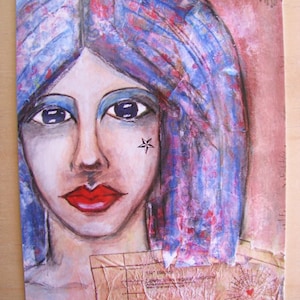 Web Tangled Heart - La cartolina, stampa artistica originale, amici di penna, pianificatori, regalo