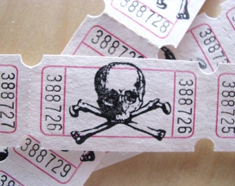 Poison Carnival Tickets - Set of 25, Planners, Project Life, Pen Pals, ATC, PL