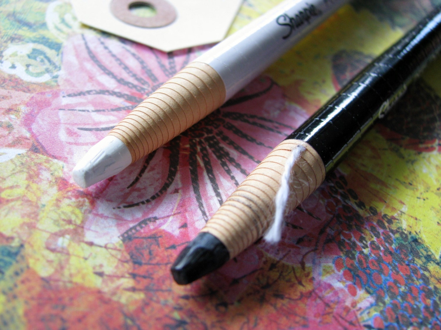 Sharpie WHITE or BLACK China Marker Grease Pencil, Drawing, Mixed