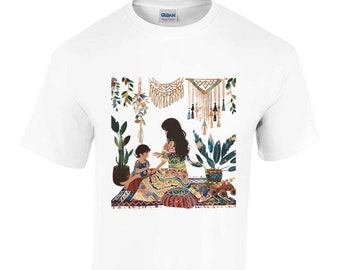 Mother, Madre, Motherhood Boho Heavyweight Unisex Crewneck T-shirt