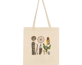 Sage Dream Catcher Women's Headliner Cropped Crewneck T-Shirt | Alternative 5114BP - Classic Tote Bag
