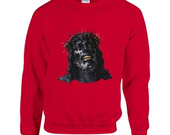 Jesus Gold Teeth Smile Classic Unisex Crewneck Sweatshirt | Gildan® 18000