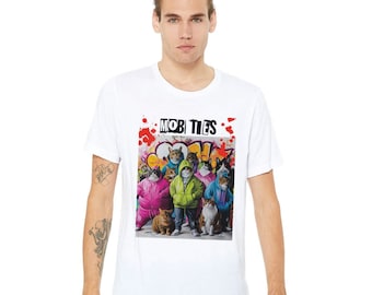 Premium uniseks T-shirt met ronde hals Kitty Cat Kitten Mob | Bella + canvas 3001