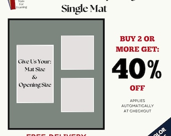 Custom Multi-Opening Single Mat for Picture Frames