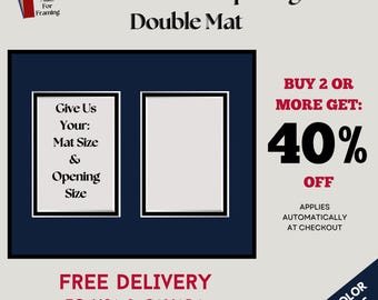 Custom Multi-Opening Double Mat for Picture Frames