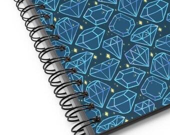 Shine Bright Spiral Notebook in Blue