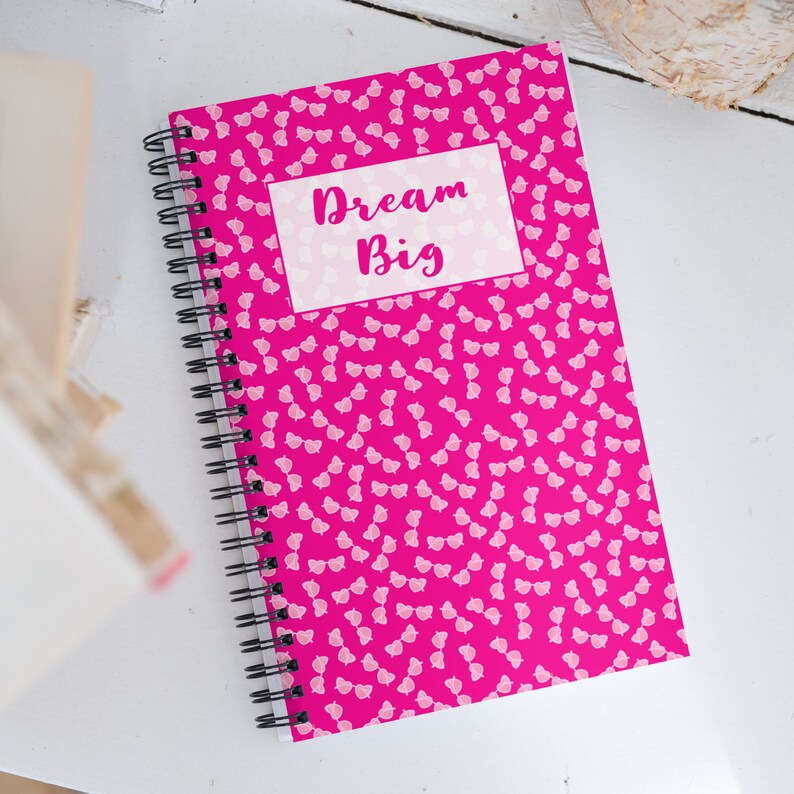Bright Pink Heart-shaped Sunglasses Spiral notebook