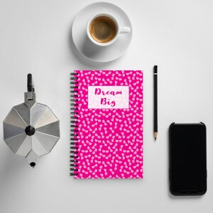 Bright Pink Heart-shaped Sunglasses Spiral notebook image 5