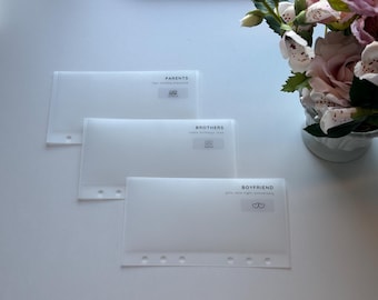 Symbol Mit Beschreibung Pergamin A6 Benutzerdefinierte Bargeldumschläge