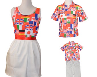 Child - Around the world Flags - Adaptive Clothing Option
