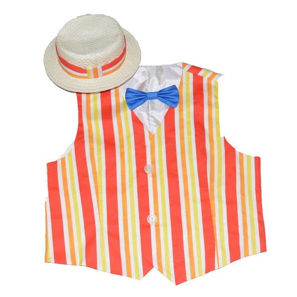 Adult - Bert Jolly Holiday - Hat, Vest, Pants, Bow -  Adaptive Clothing Option