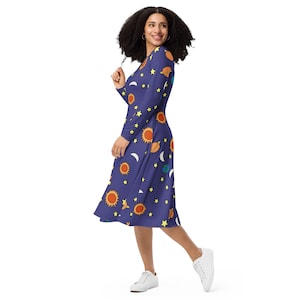Teacher Solar System Midi-dress Adult  - Sizes 2XS - 6X