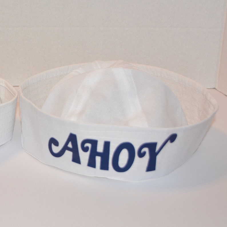 Ahoy Scoops Sailor Ice Cream Parlor Gob Hat and/or work name Etsy