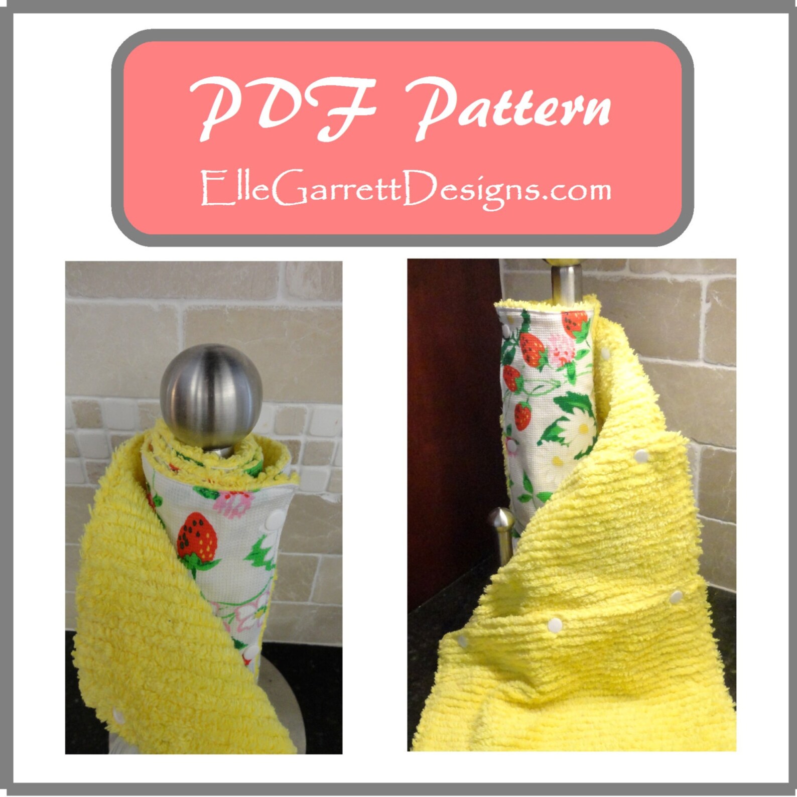 PDF Pattern Reusable Paper Towels | Etsy