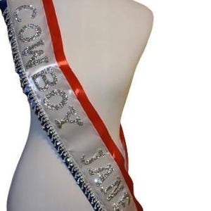 Rhinestone Cowboy Sash - Handmade