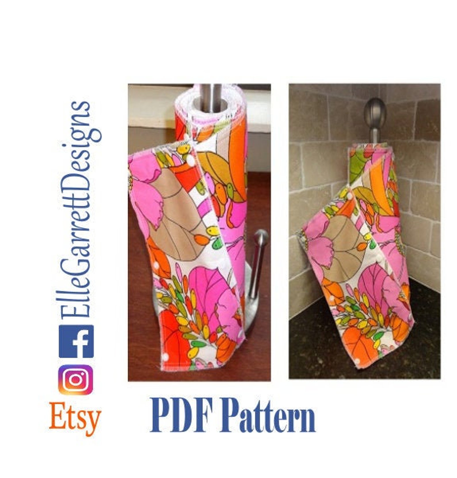 PDF Pattern Reusable Paper Towels | Etsy