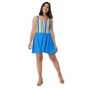 New Dapper Stripes Skater Dress