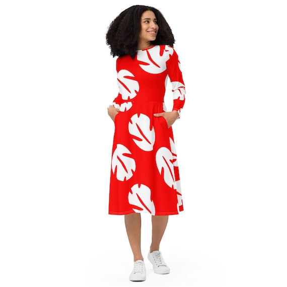 knee length dresses for ladies Violette Long Maxi Cocktail Hawaiian Dress White / M
