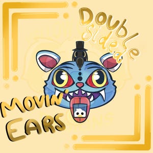 K-POP DEMON HUNTERS Derpy the Tiger Inspired interactive Movable Ears Keychain Double Sided Including Sussy Bird