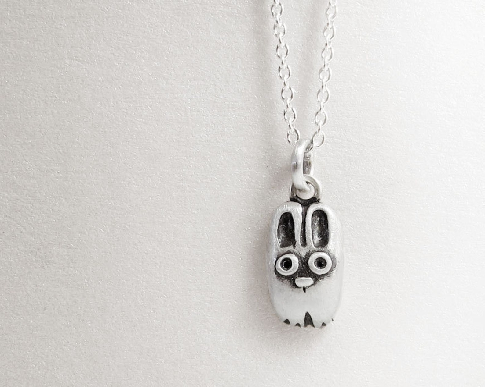 Rabbit Necklace Sterling Silver Rabbit Jewerly Bunny - Etsy