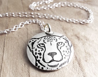 Cheetah necklace in silver