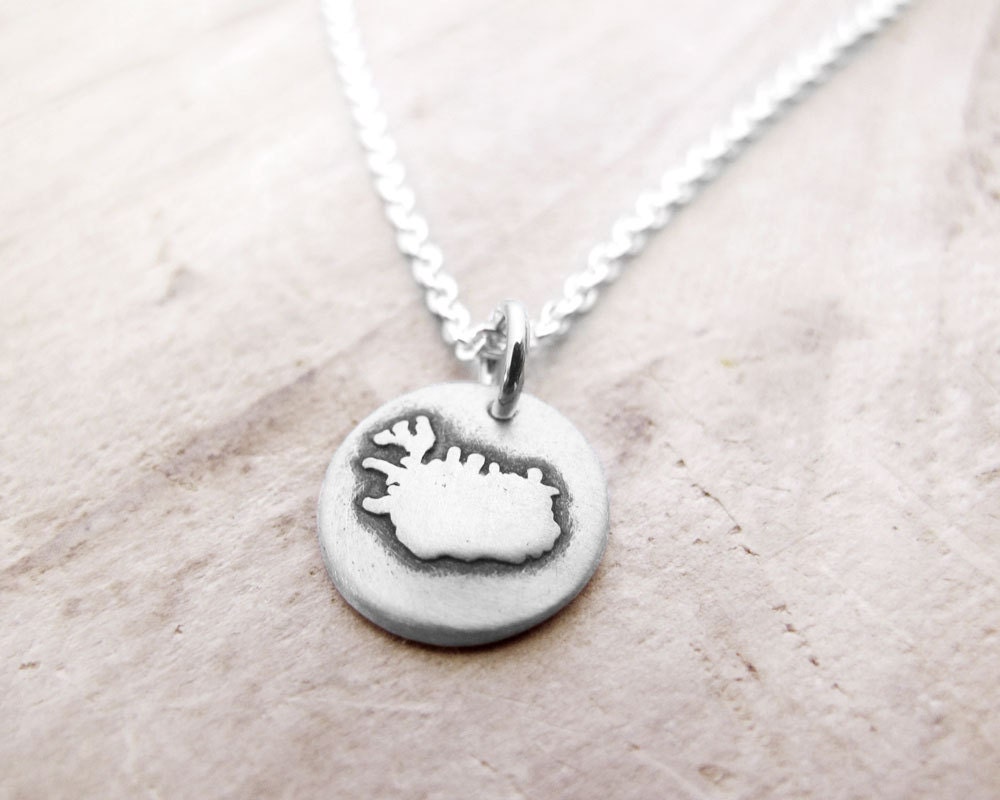 34 Discover Unique Map-Themed Jewelry for Your Next Adventure 5 Iceland Necklace, Iceland Jewelry in Silver, Map necklace, Iceland…