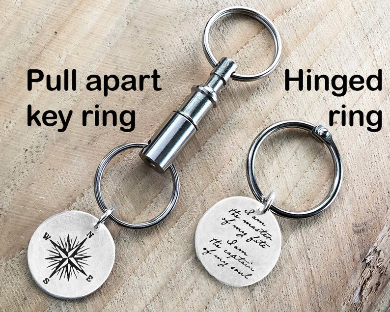 Download Key Chain For Men And Women Retirement Or Graduation Gift Key Ring Compass Keychain W Invictus Quote In Sterling Silver Keychains Accessories Valresa Com