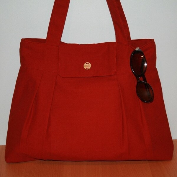 Simplicity in Brick Red Linen