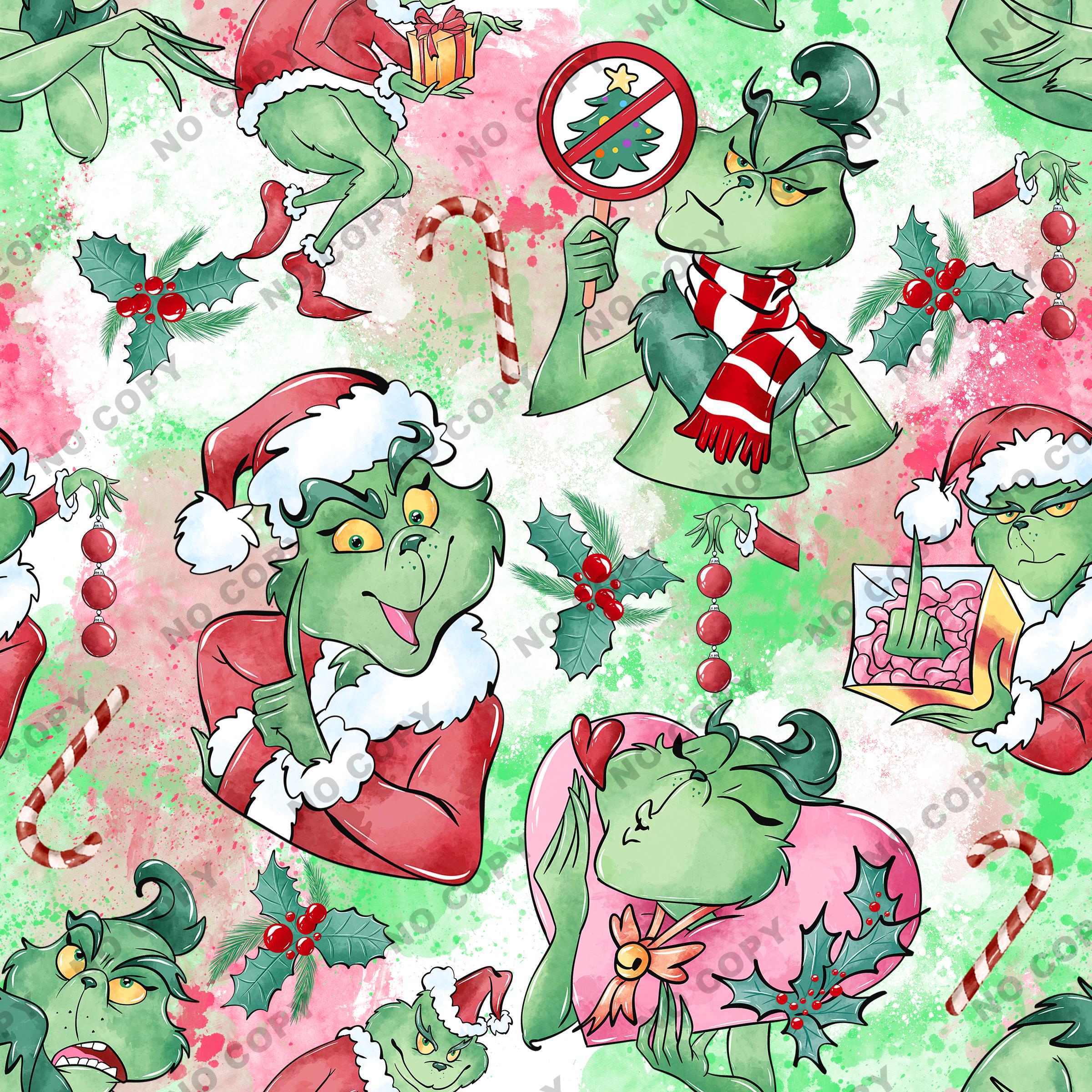 Grinch Seamless File, Minecraft Digital Paper, Video Game Digital Paper ...