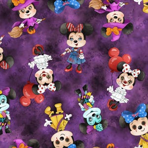 Minnie Halloween Seamless Pattern, Minnie Halloween Tumbler, Minnie Halloween Seamless File, Minnie Halloween Digital Paper, 4