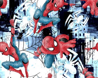 Super Hero Seamless Pattern, Spider Tumbler Wrap, Cartoon Seamless Pattern, Spider Clipart, Spider sublimation, Spider Digital Paper