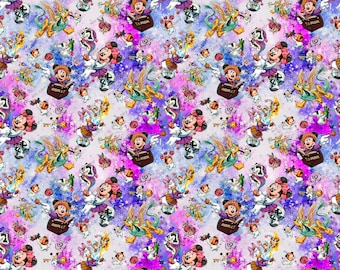 Mickey Seamless File, Cartoon Seamless Pattern, Cute Seamless Pattern, Magic Kingdom Seamless, Mouse Seamless Pattern, Mickey Sublimation