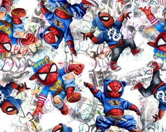 Spiderman Pattern, Super Hero Seamless Pattern, Spider Sublimation - Etsy