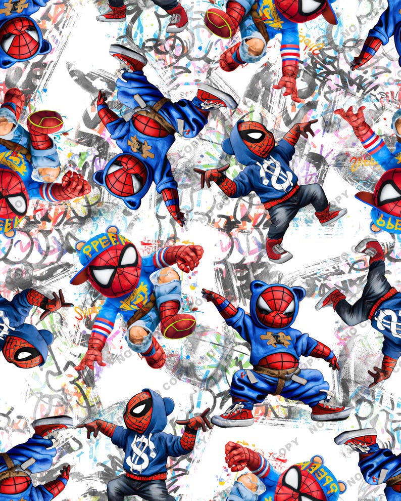 Spider Digital Paper, Super Hero Seamless Pattern, Spiderman Tumbler ...