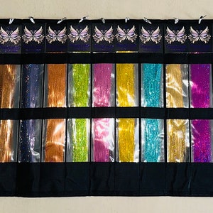 Fairy Hair Organizer, Reisetasche NUR Es hat 20 Taschen. Feenhaftes Haarkästchen, Aufbewahrung für Feenfee, Glitzer